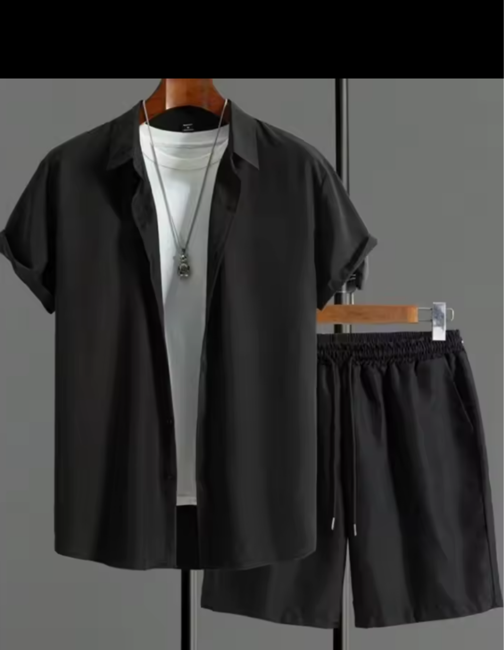 Men's Tropical Print Two-Piece Set |